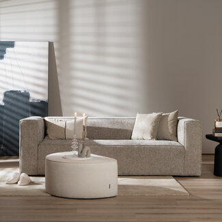 Sofa Memphis 3-Sitzer Chenille taupe