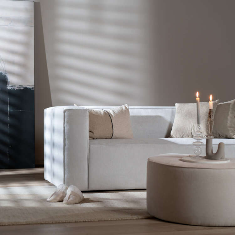 Sofa Memphis 2,5-Sitzer Stoff off white