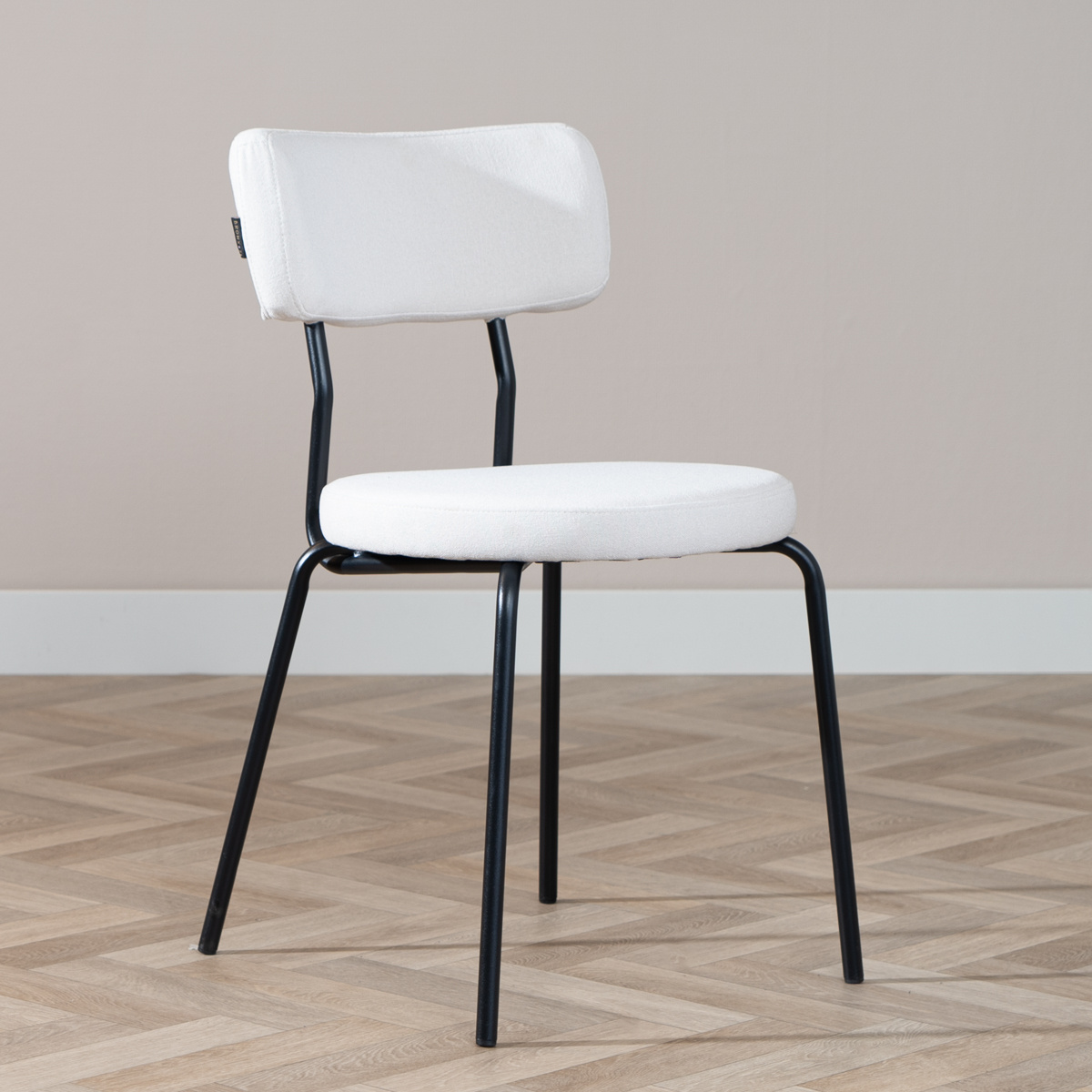 Esszimmerstuhl Lyon recycelter Stoff off white