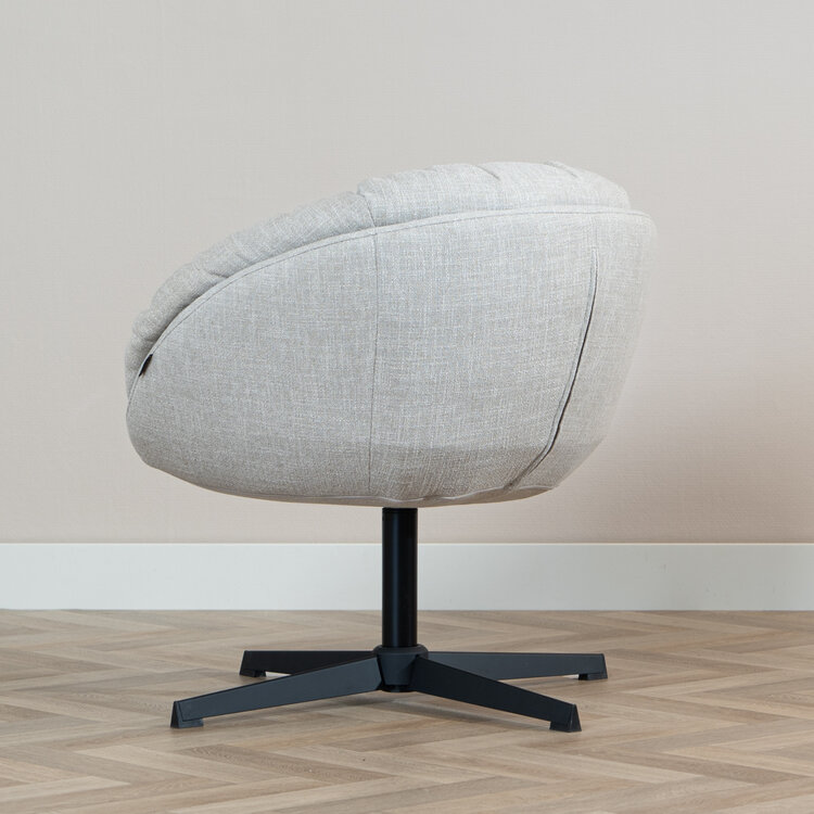 Sessel Porto drehbar Leinen taupe