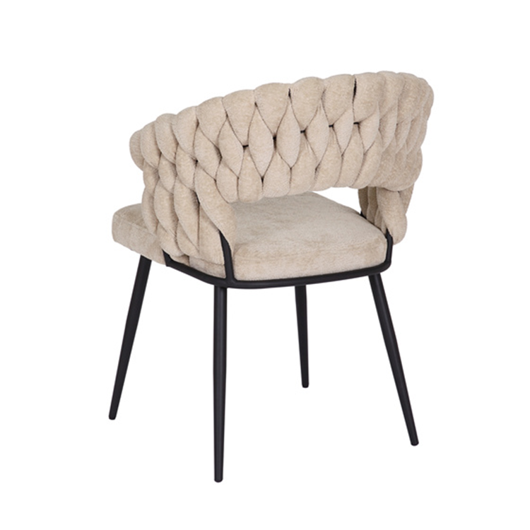 Esszimmerstuhl Braid Chenille beige