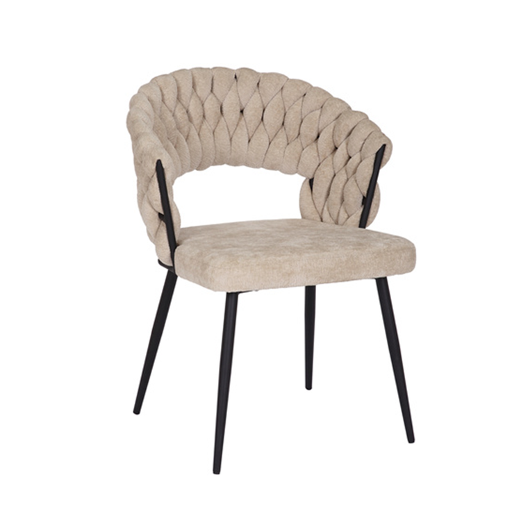 Esszimmerstuhl Braid Chenille beige