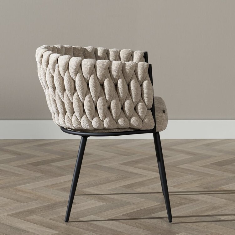 Esszimmerstuhl River Chenille beige