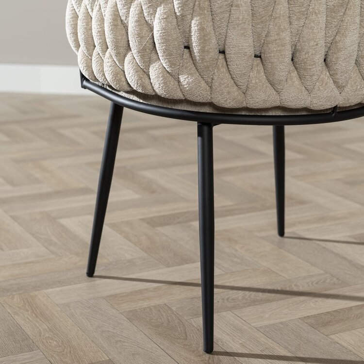 Esszimmerstuhl River Chenille beige