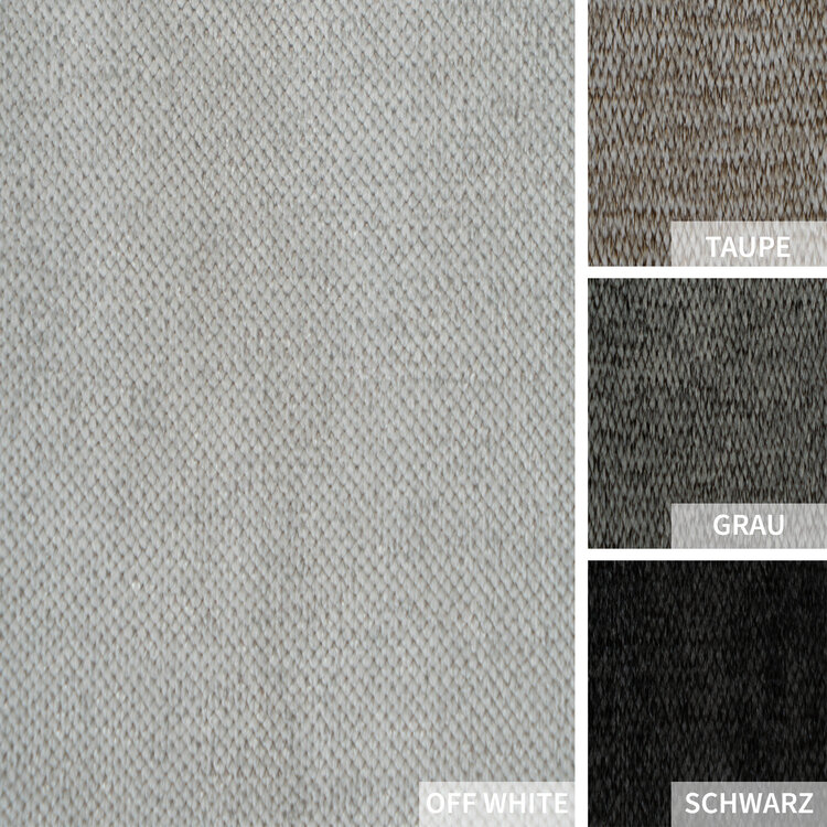 Ecksofa Memphis Stoff off white links