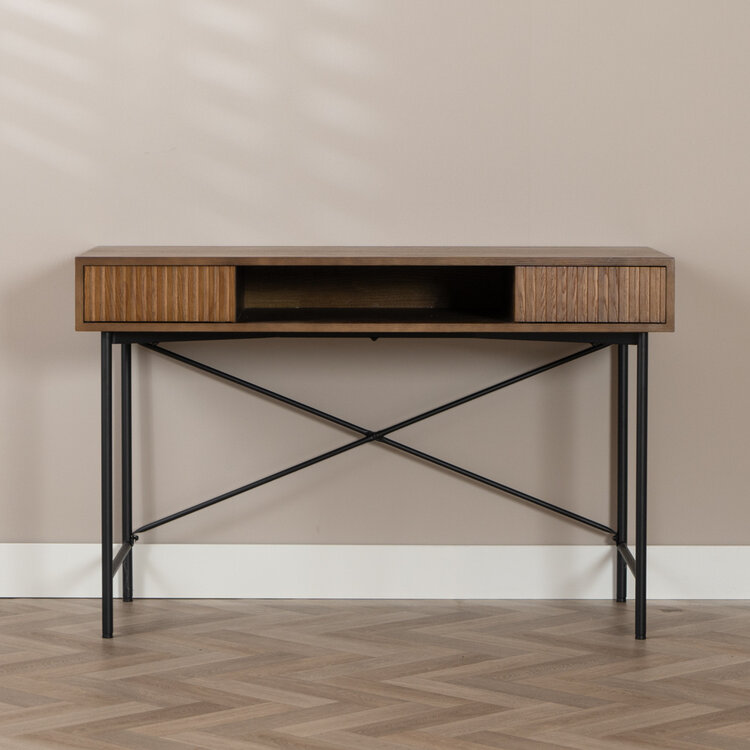 Schreibtisch Maury Eiche dunkel 120x55x77 cm