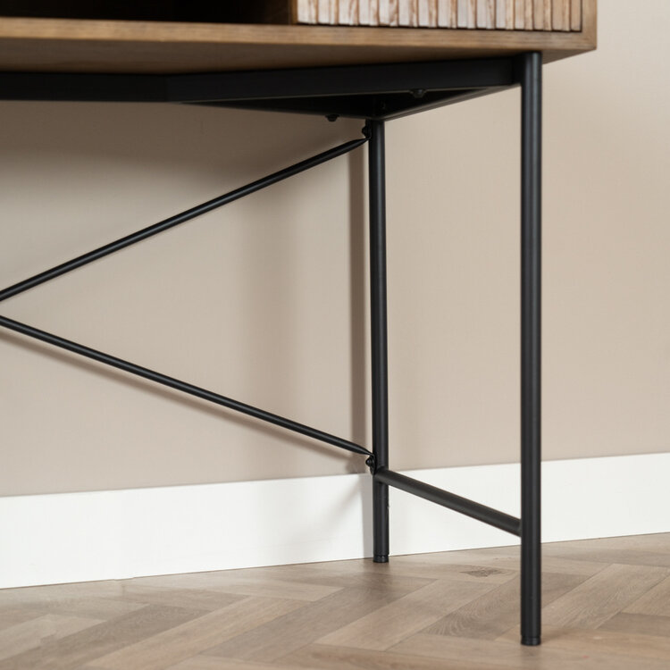 Schreibtisch Maury Eiche dunkel 120x55x77 cm