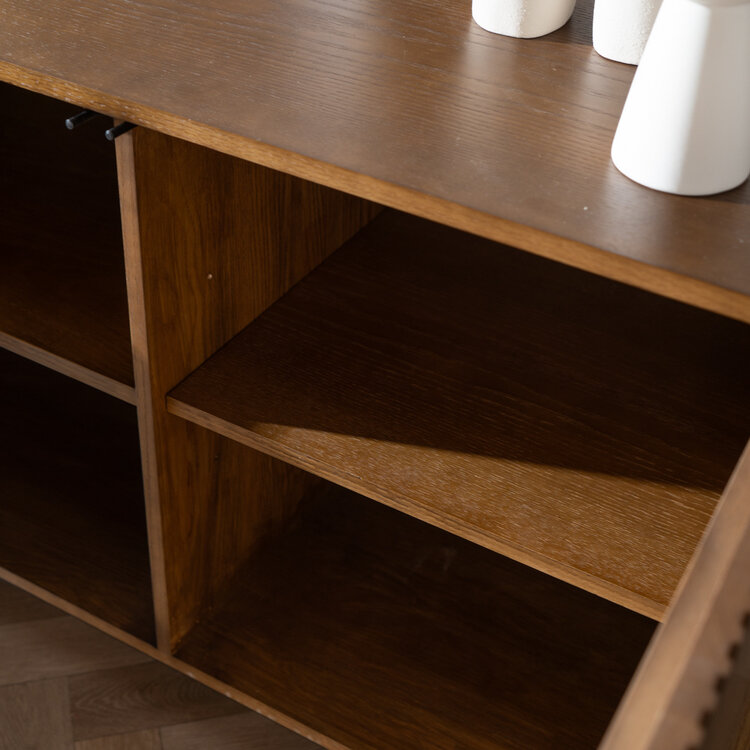 Sideboard Haley Eiche dunkel 160x45x74 cm