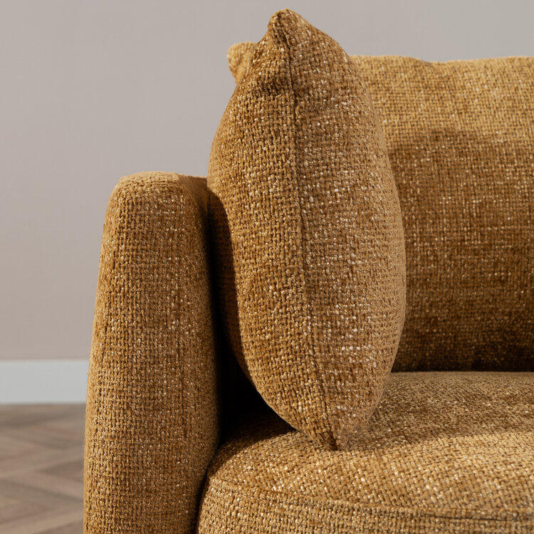 Sessel Ruby Chenille ockergelb/cognac