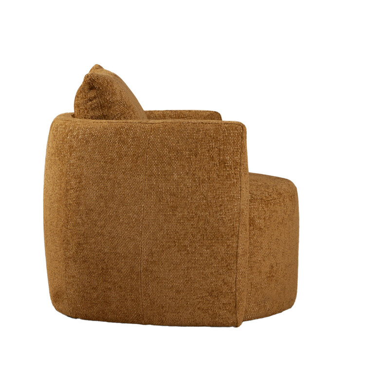 Sessel Ruby Chenille ockergelb/cognac