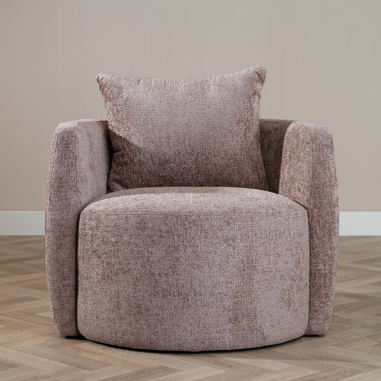 Sessel Ruby Chenille rosa