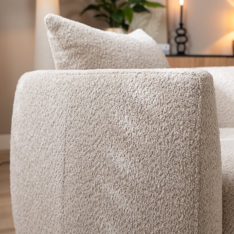 Bouclé Sessel Ruby beige