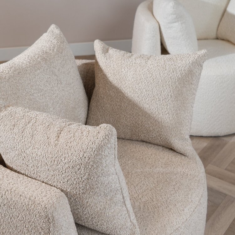 Bouclé Sessel Ruby beige