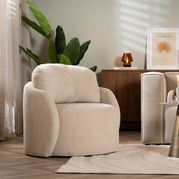 Sessel Cali Chenille beige