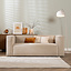 Samt Sofa Memphis 2,5-Sitzer beige
