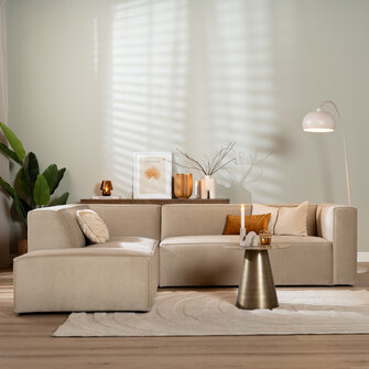 Ecksofa Memphis Samt beige links