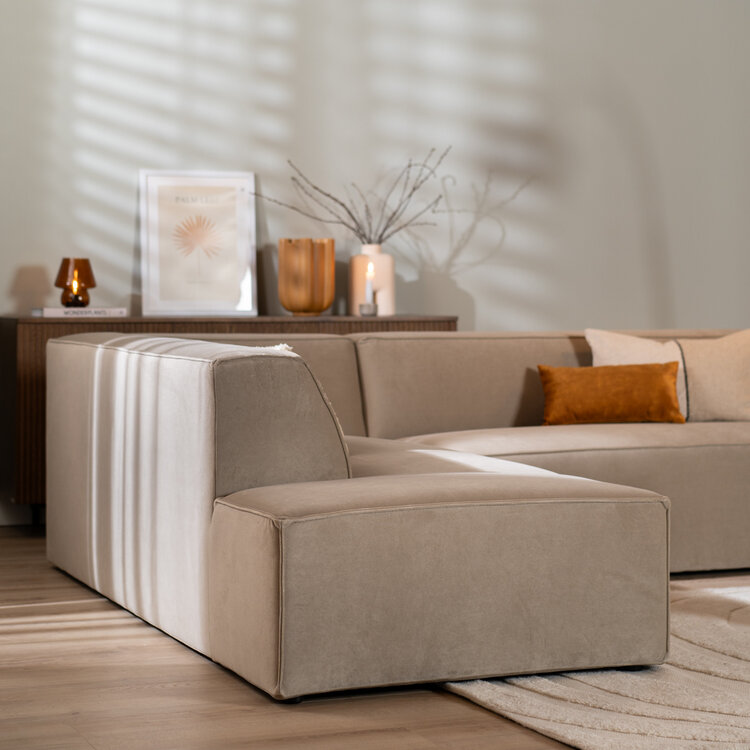 Ecksofa Memphis Samt beige links