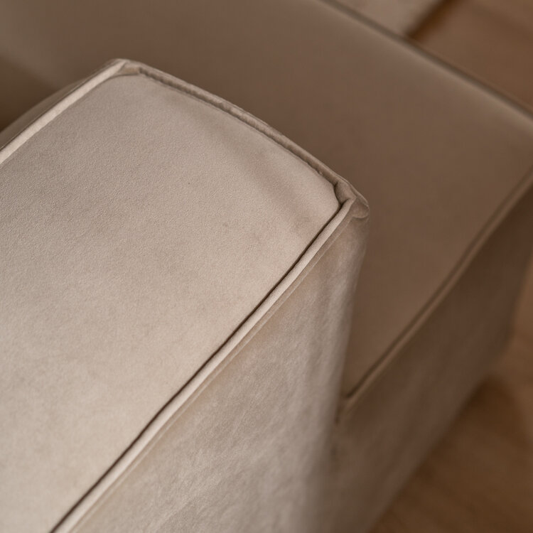 Ecksofa Memphis Samt beige links