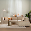 Ecksofa Memphis Samt beige rechts
