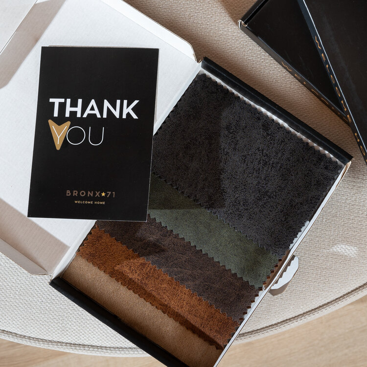 Eco-Leder Stoffmuster-Set Essenza