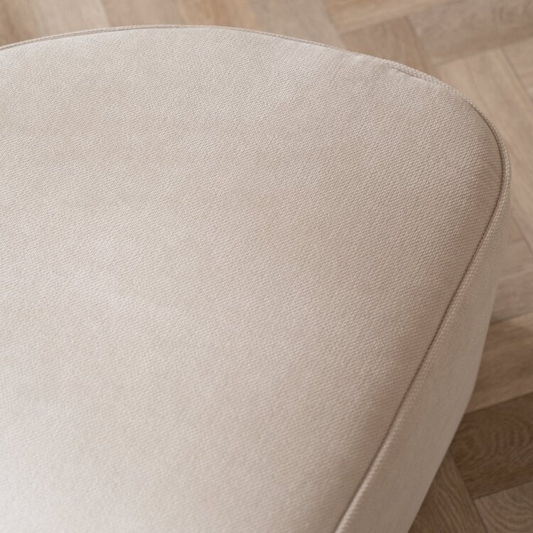 Hocker Neso halbrund beige