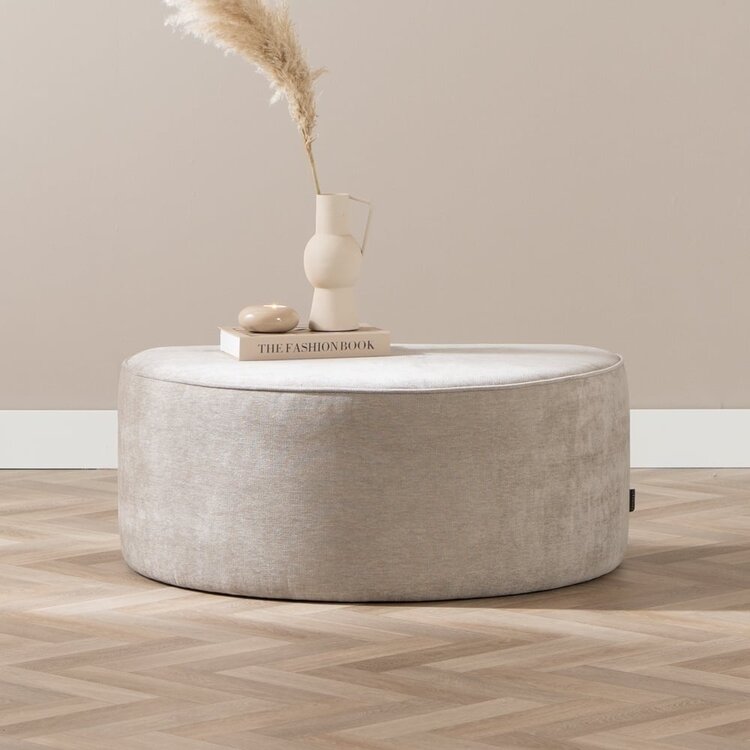 Hocker Neso halbrund taupe