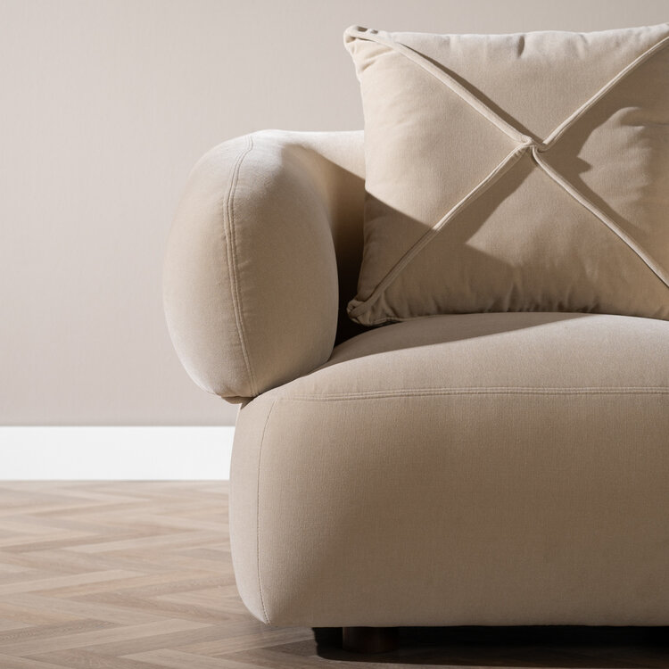 Sessel Palermo Samt beige