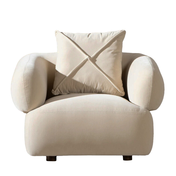 Sessel Palermo Samt beige