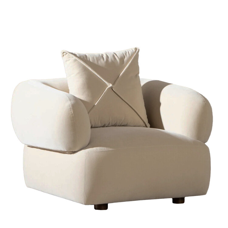 Sessel Palermo Samt beige