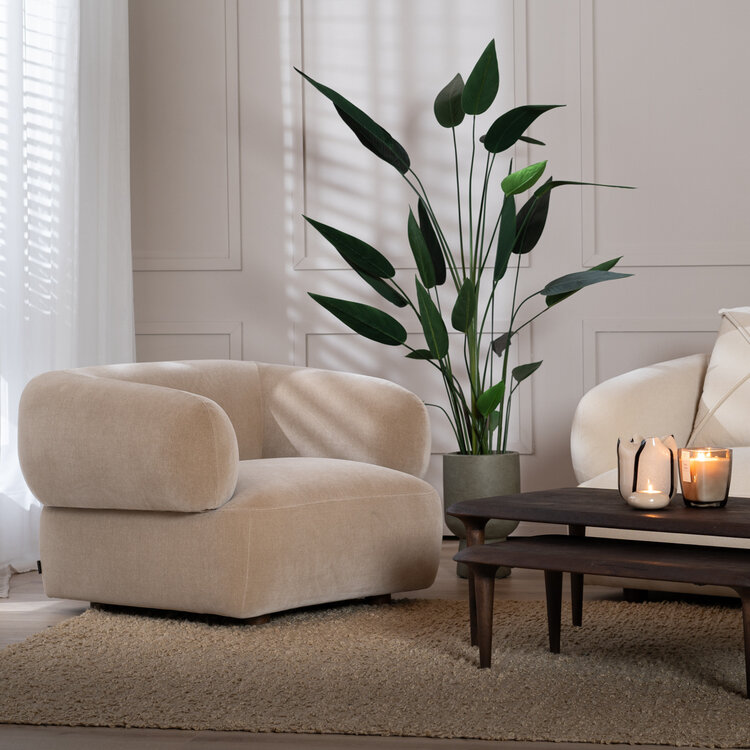 Sessel Palermo Samt taupe