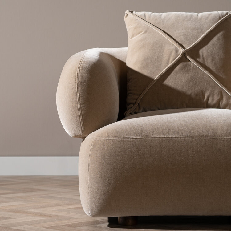 Sessel Palermo Samt taupe