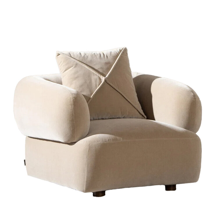 Sessel Palermo Samt taupe