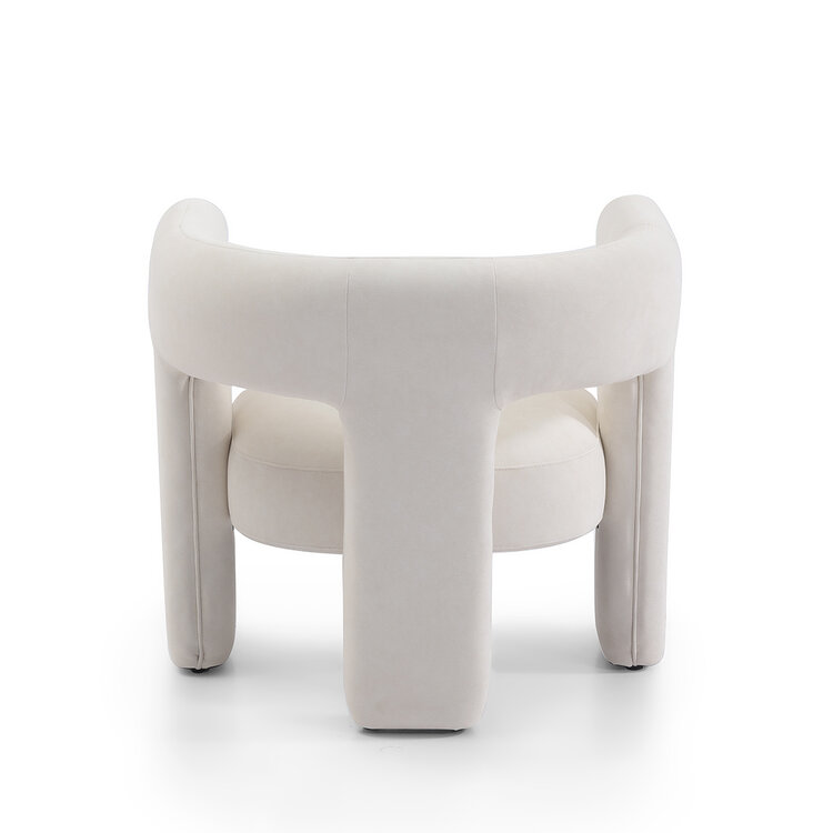 Sessel Bibi Chenille off white