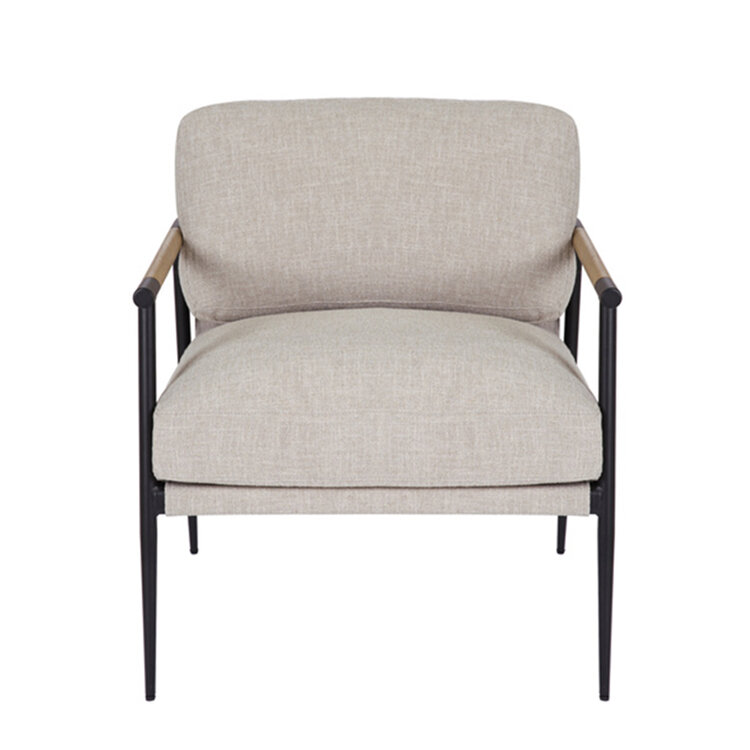 Sessel Jade Leinen taupe