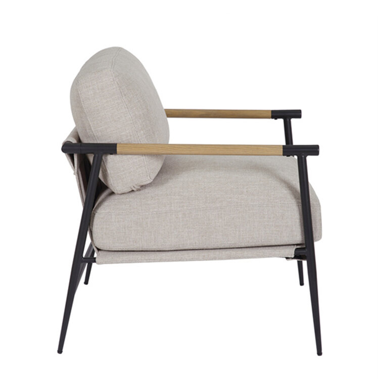 Sessel Jade Leinen taupe