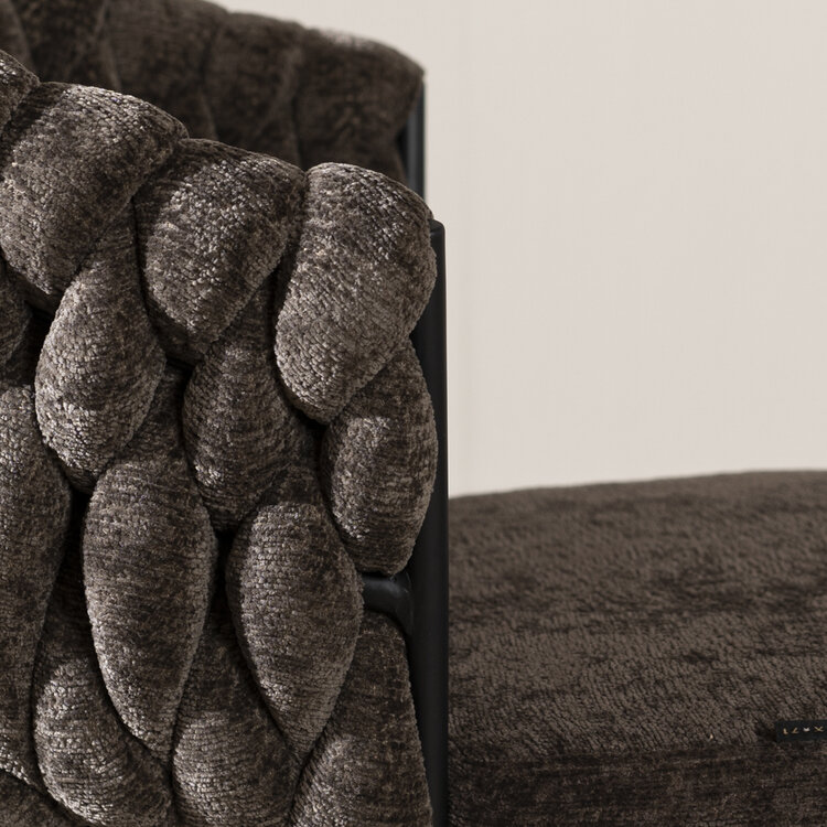 Barhocker River Chenille braun