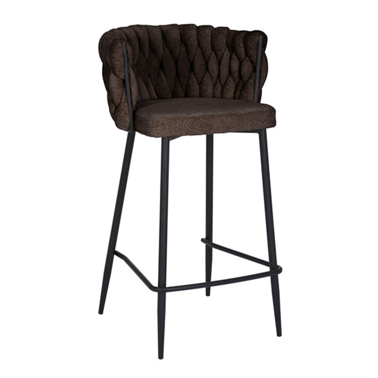 Barhocker River Chenille braun