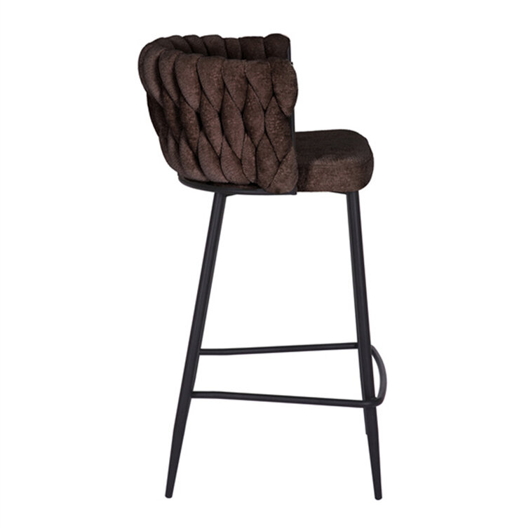 Barhocker River Chenille braun