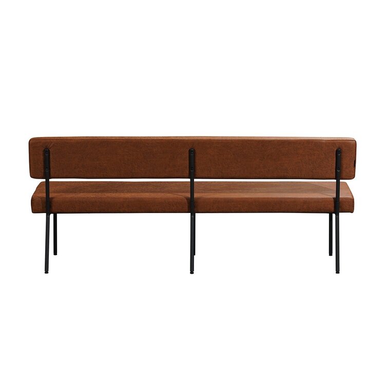 Esszimmerbank Leder Espen cognac 190 cm