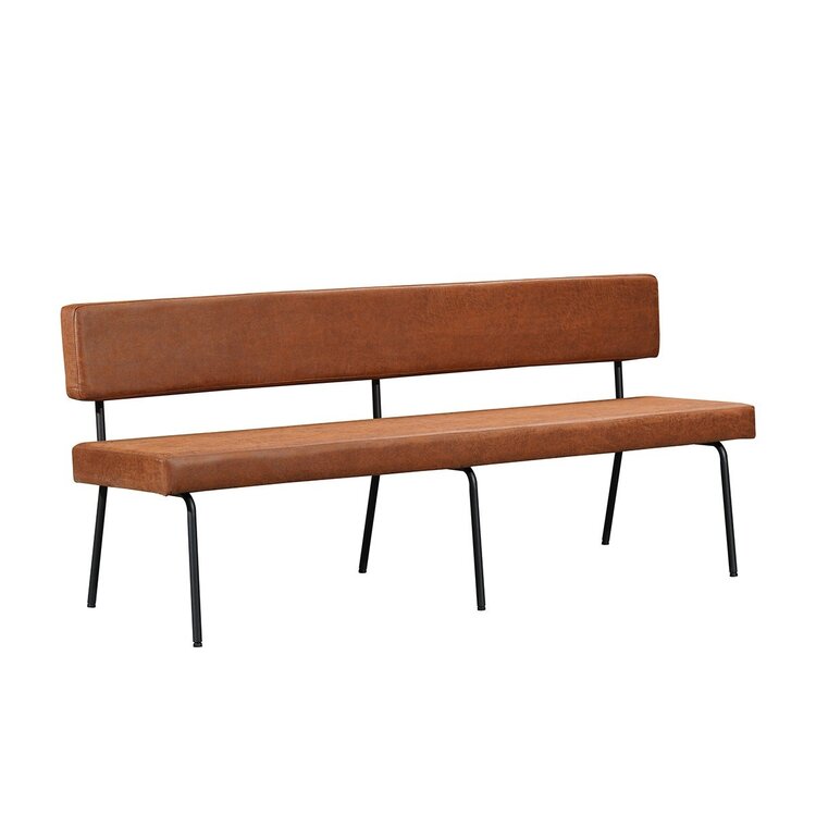 Esszimmerbank Leder Espen cognac 190 cm