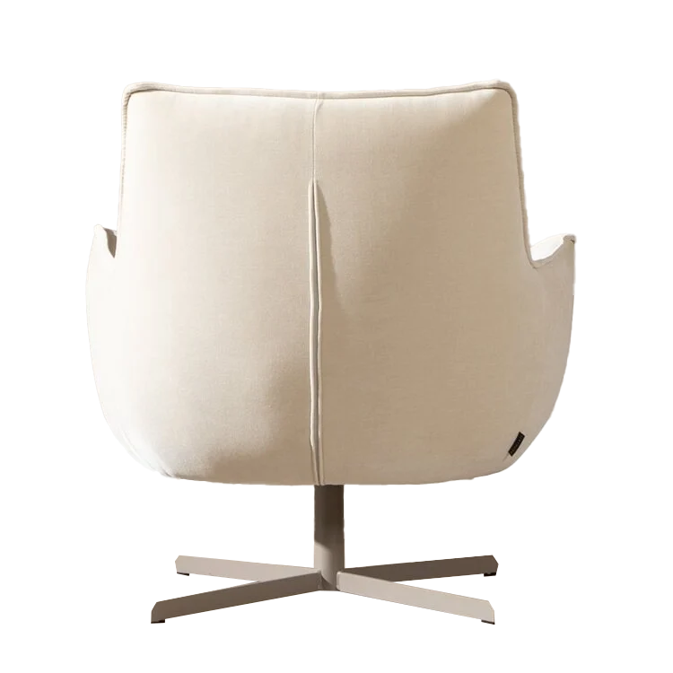 Sessel Stella Samt drehbar beige
