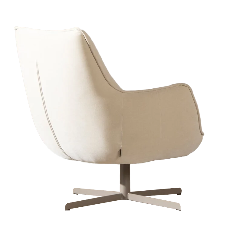 Sessel Stella Samt drehbar beige