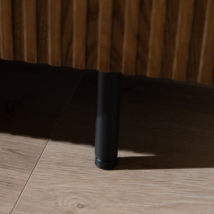 Sideboard Haley schwarz / Eiche dunkel 160x45x74 cm