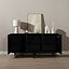 Sideboard Haley schwarz 160x45x74 cm