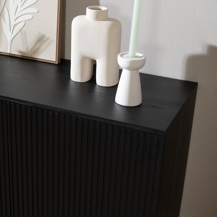 Sideboard Haley schwarz 160x45x74 cm