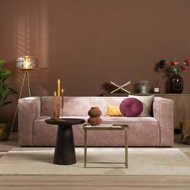 Chenille Sofa Memphis 3-Sitzer pink