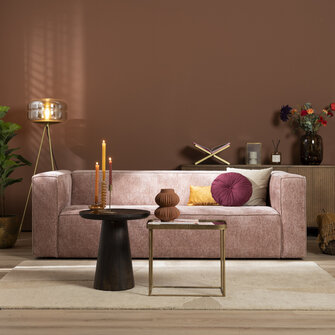 Chenille Sofa Memphis 3-Sitzer pink