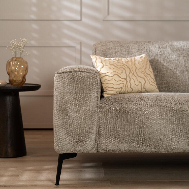 Chenille Sofa Vegas 2,5-Sitzer taupe
