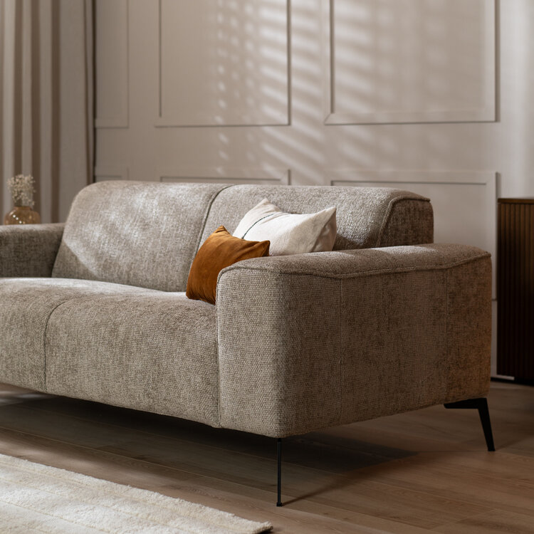 Chenille Sofa Vegas 2,5-Sitzer taupe