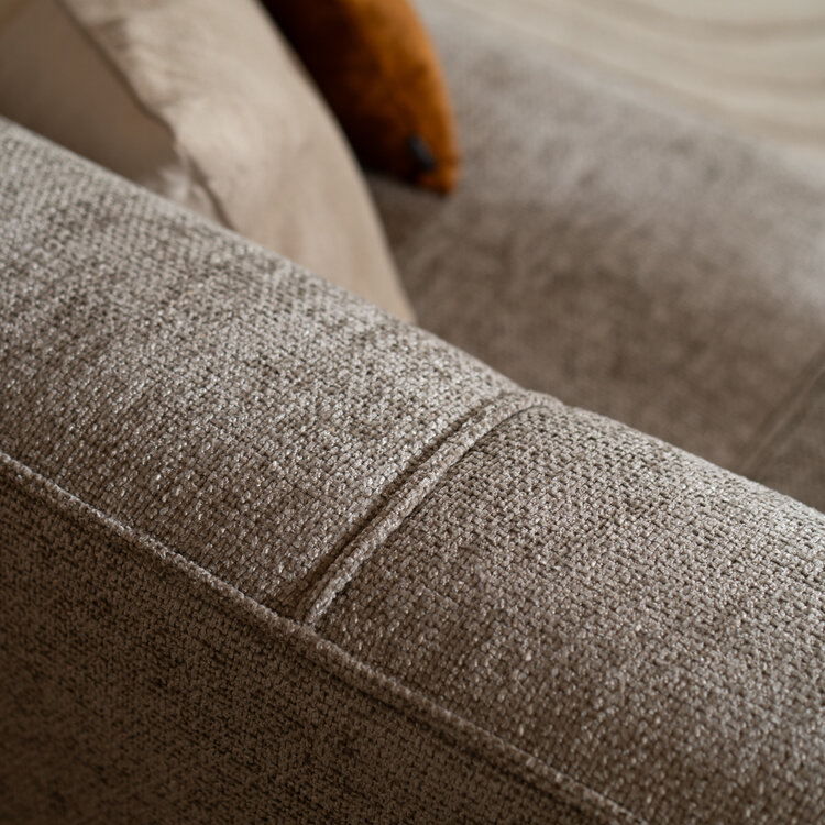 Chenille Sofa Vegas 2,5-Sitzer taupe